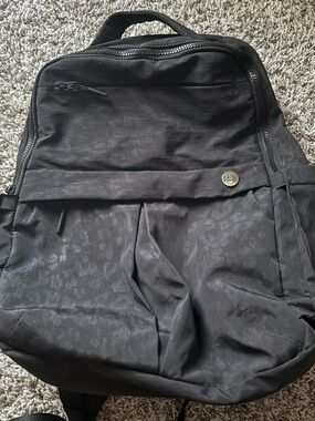 BLACK LEOPARD BACKPACK